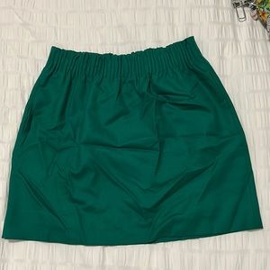 Green J Crew skirt